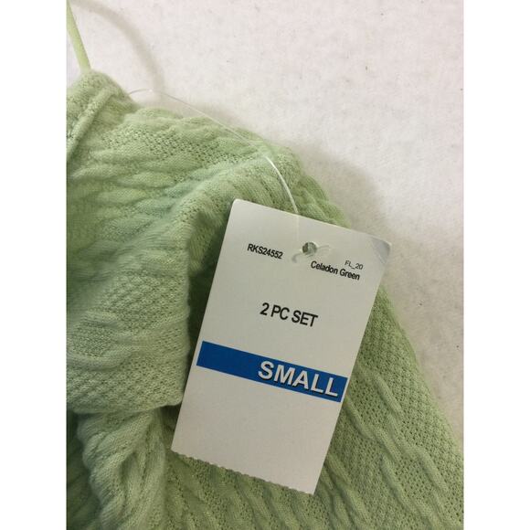 ULTRA FLIRT SZ S sage green 2pc juniors knit bodycon mini dress NWT B61 - Picture 10 of 14